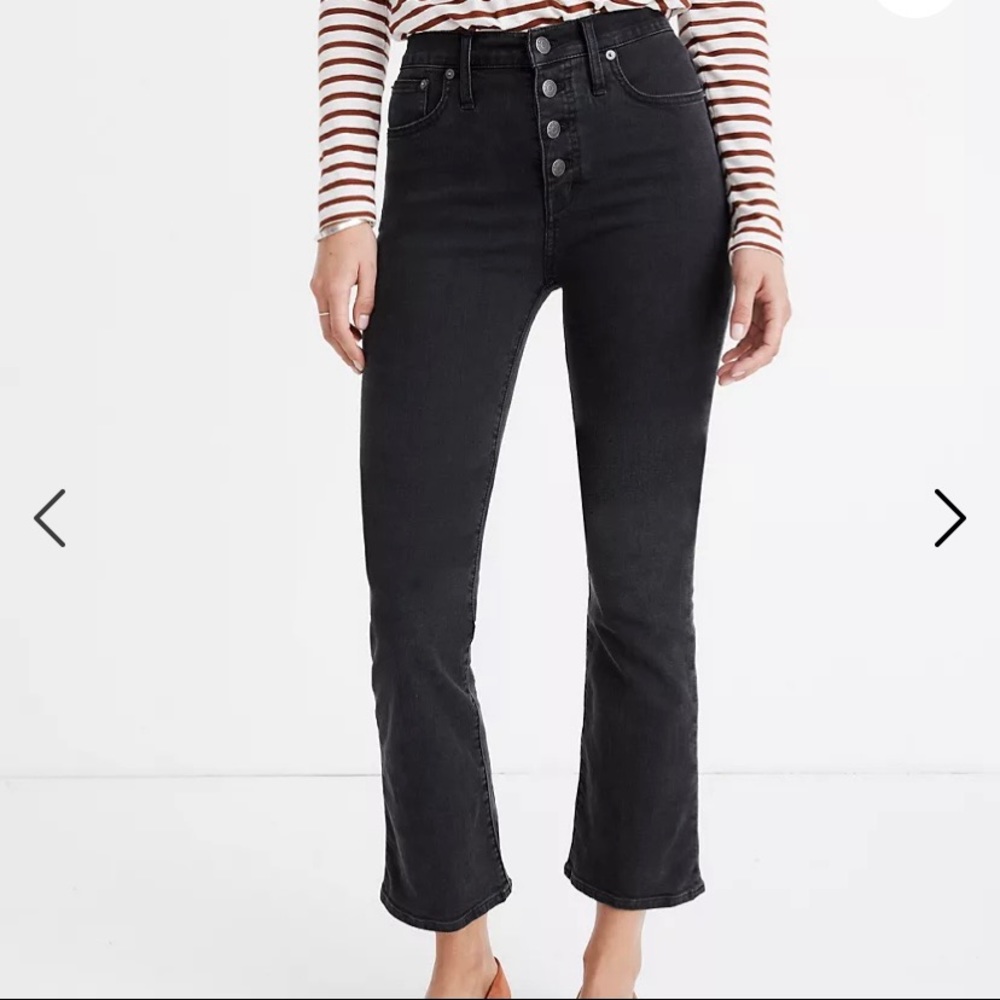 Madewell Cali Demi-Boot jean 24 Black high waisted